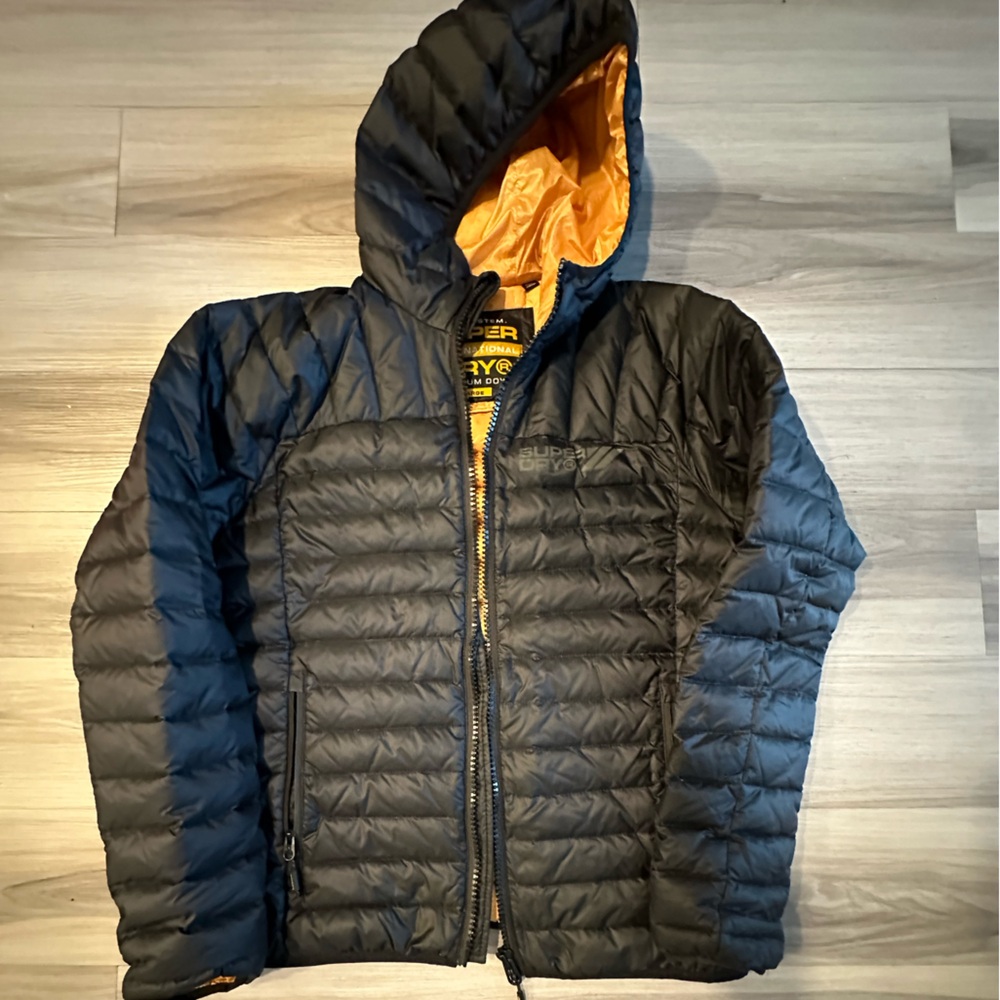 Black and Orange Puffer Jacket